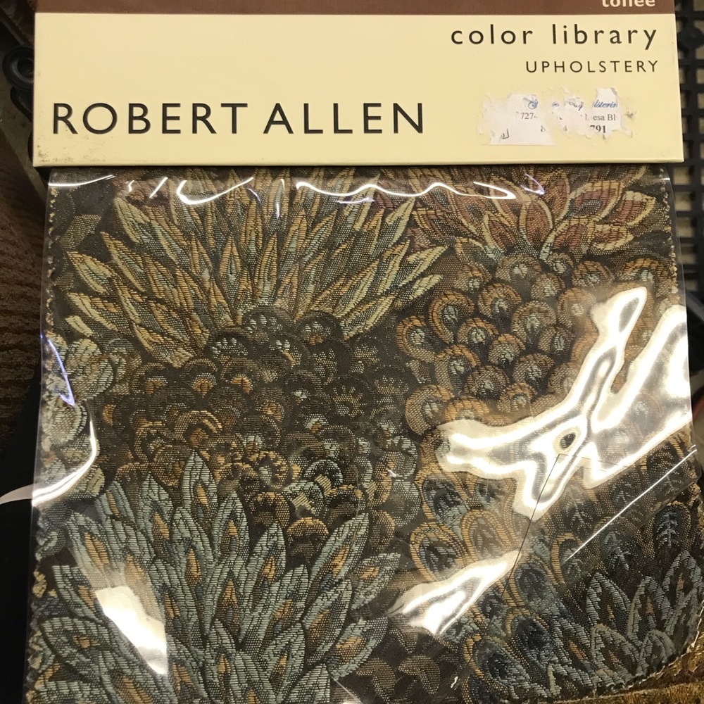 Robert Allen Upholstery Fabric Sample Book Color library “TOFFEE ” 50 piece…4022